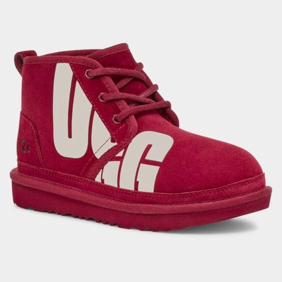 UGG Neumel Suede Leather Red Chopd Split Chukka Boot. Size: 7, 8 - Picture 13 of 14